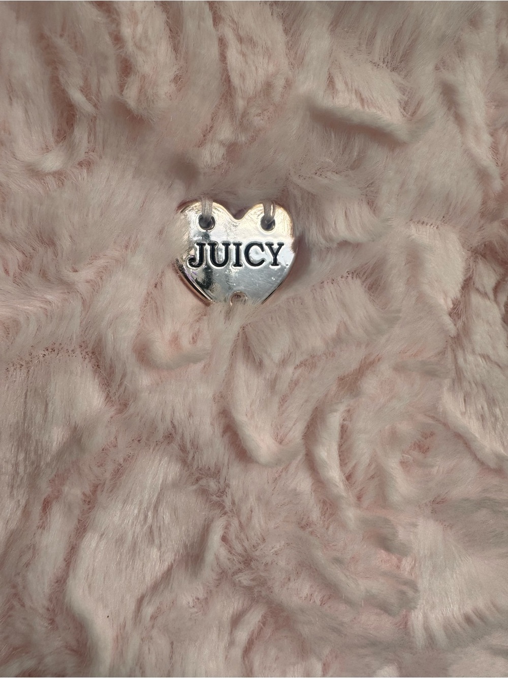 Juicy Couture Toddler Faux Fur Coat Pink Rosette Plush Glam Princess Jacket 3T - Picture 4 of 10